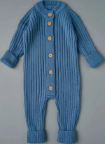 Комбинезон вязаный "Лапша" Little Star, синий индиго, р.56 Комбинезон вязаный "Лапша" Little Star, синий индиго, р.56