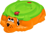 Фотография товара Sheffilton Kids Песочница Собачка с крышкой Оранжевый/Зеленый