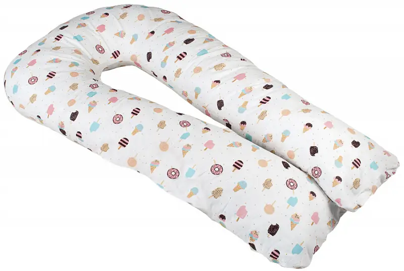 Наволочка к подушке для беременных AmaroBaby U-образная Эскимо 340х35 см