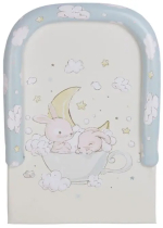 Доска пеленальная Polini kids Зайки на облачках с бортиками, для детских кроватей