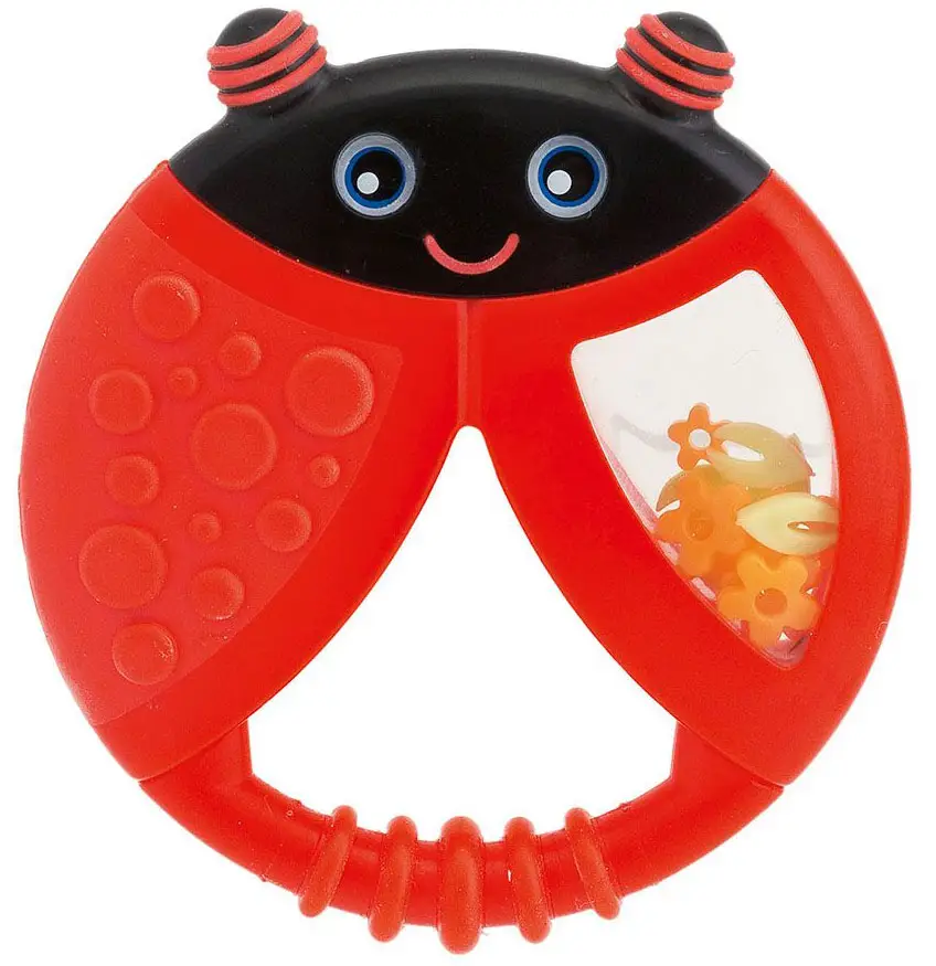 Прорезыватель Chicco Fresh Relax Божья коровка с погремушкой