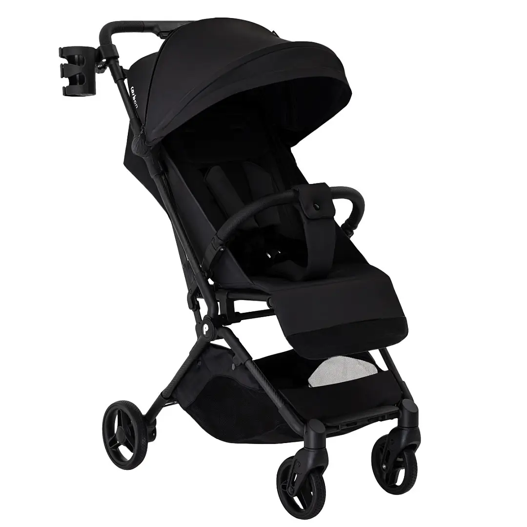 Коляска детская Pituso Pera Q прогулочная Black, рама carbon, PU