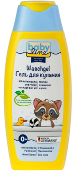 Гель для купания с ромашкой и пантенолом Babyline 250 мл