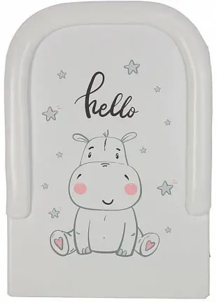 Доска пеленальная Polini kids Бегемотик с бортиками, для детских кроватей