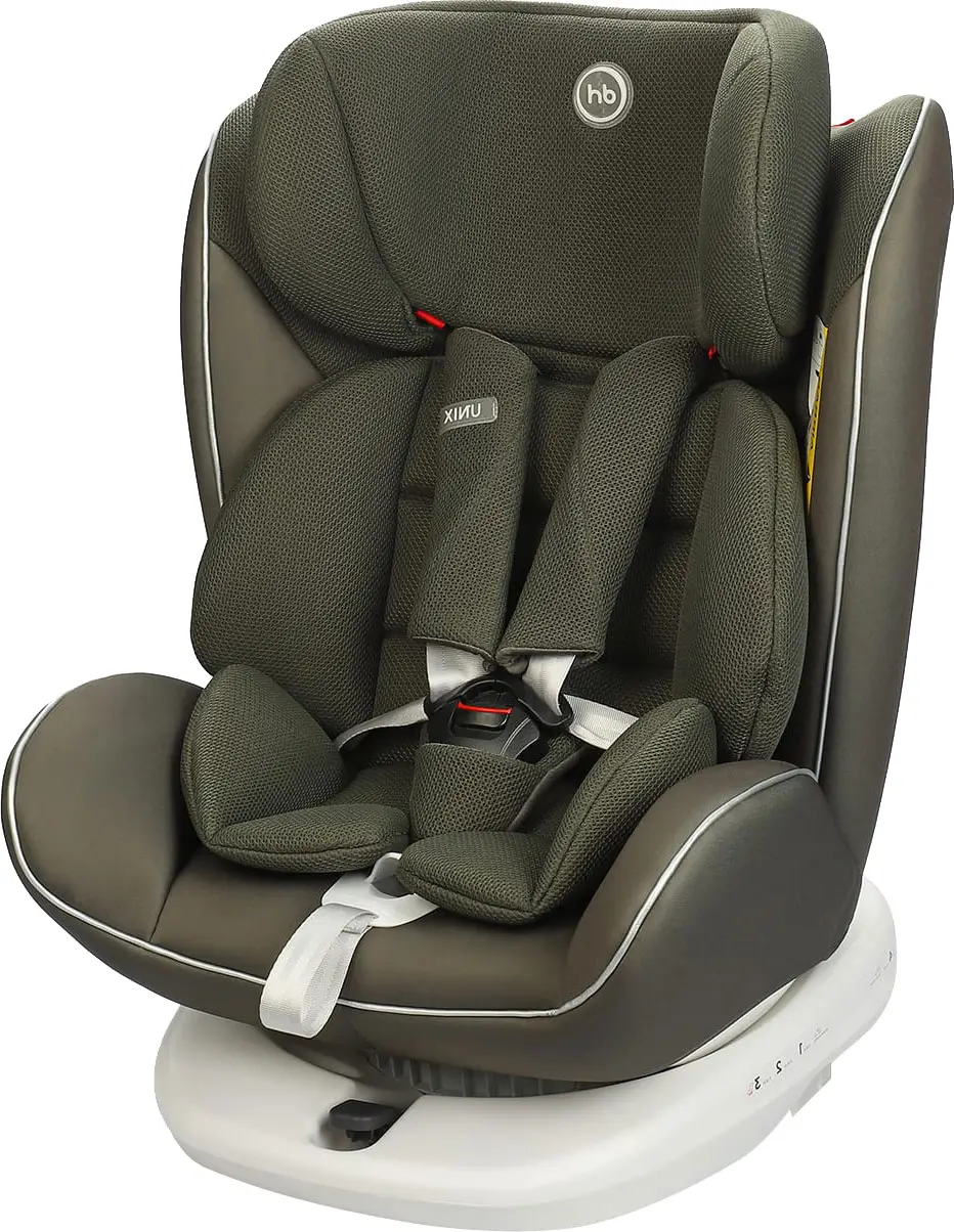 Автокресло группа 0/1/2/3 (0-36 кг) Happy Baby Unix Dark Green