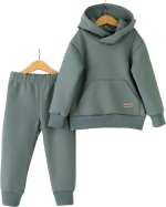 Фотография товара Комплект детский Baby boom толстовка и брюки полынь 98