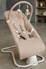 Фотография товара Электронные качели детские Amarobaby Happy Swing, бежевый