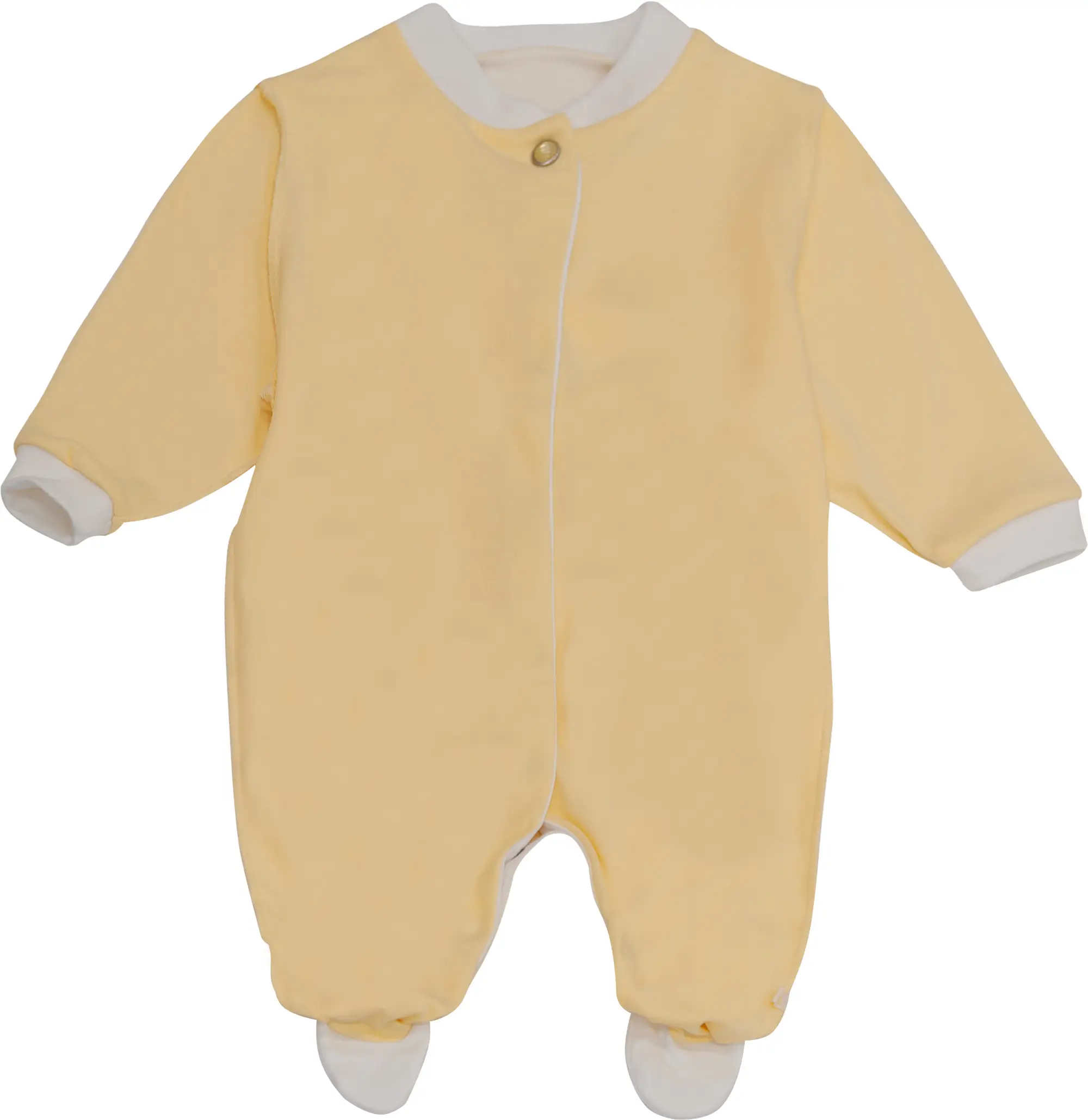 Комбинезон стойка Фабрика Бамбук жёлтый, белый 68