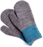 Фотография товара Варежки детские одинарные Чудо-Кроха MK-1210-11 серый 10-11