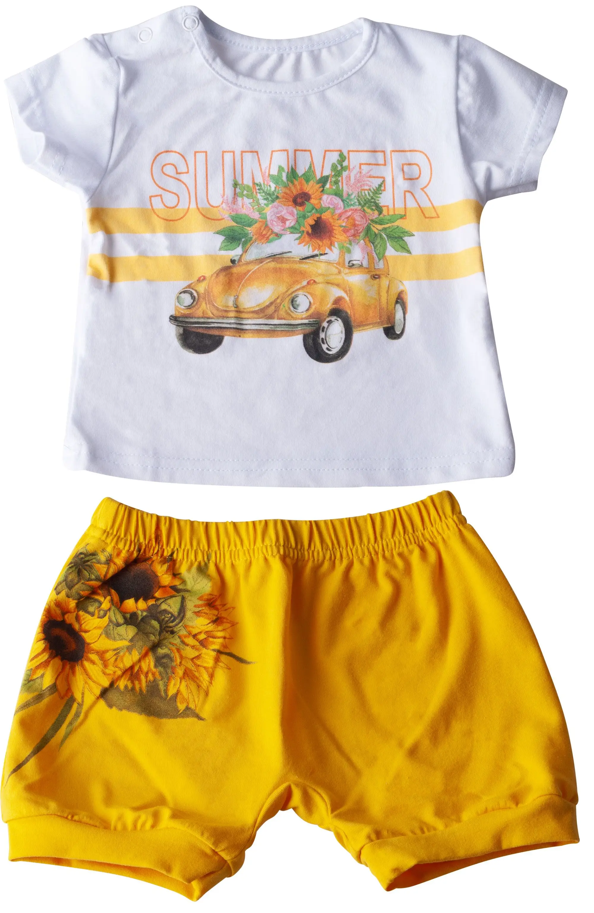 Комплект кофточка и шорты Совенок Я Подсолнух 74