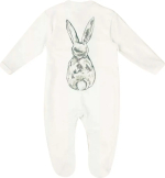 Комбинезон-слип детский Amarobaby Animals Зайка молочный 62