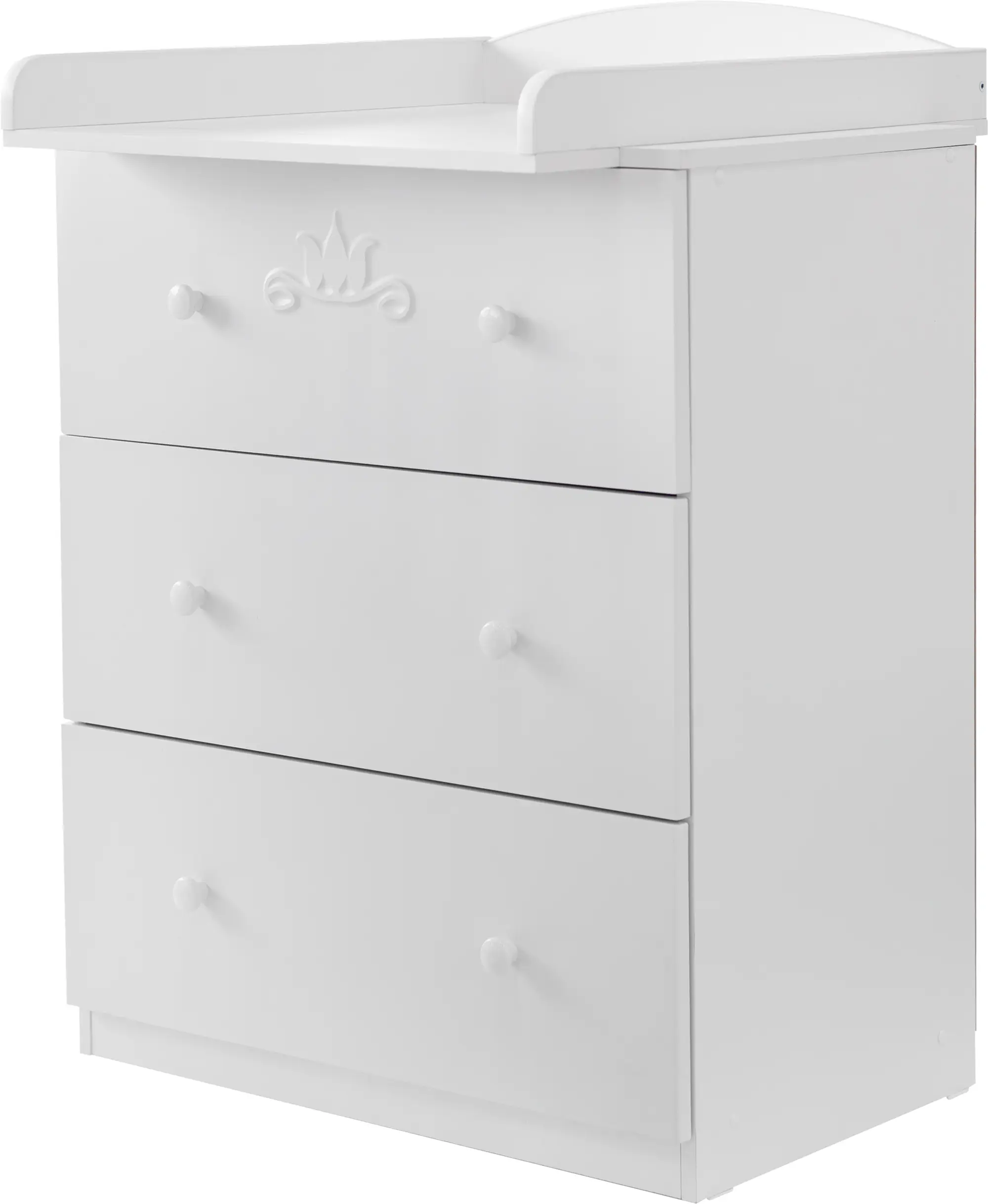 Комод детский Островок уюта Карета съёмный пеленальный стол, белый