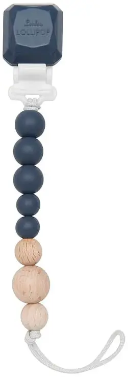 Держатель для пустышки LOLLIPOP Pacifier Clip Colour Pop Vintage Indigo