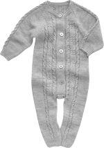 Фотография товара Комбинезон вязаный Olivia knits Merino Серый меланж 56