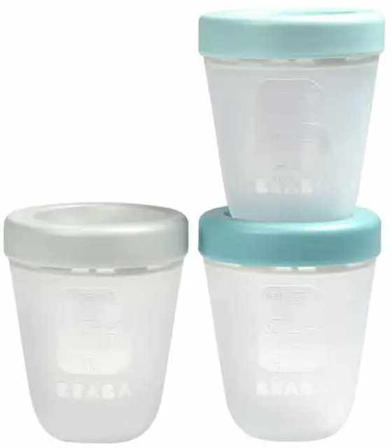Набор силиконовых контейнеров Beaba Portions Silicone Jungle 3 штуки