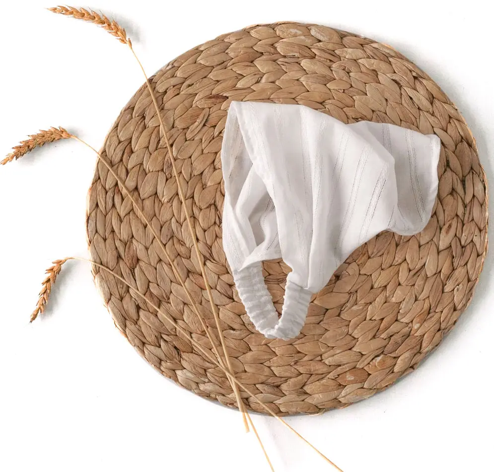 Косынка детская на резинке Прованс, молочная