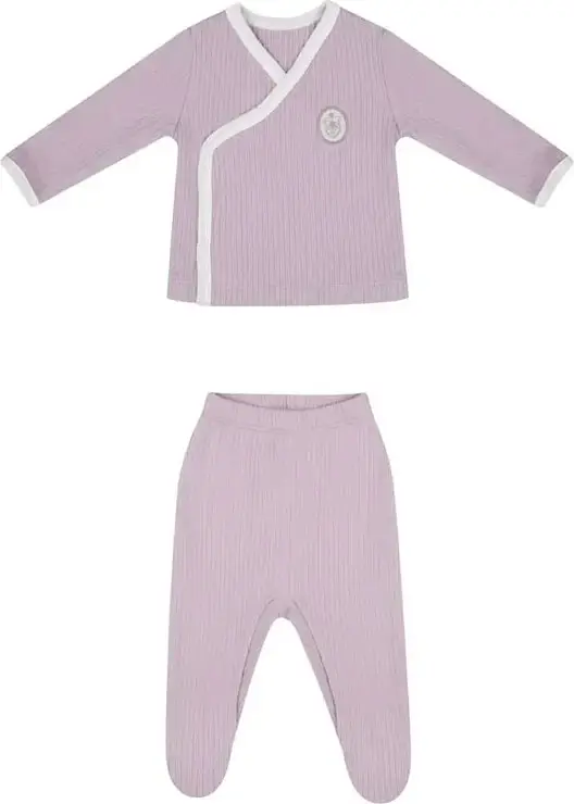 Распашонка с царапками, ползунки, Наследник Выжанова, р. 56-62, цвет фиалка