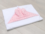 Полотенце детское с уголком AmaroBaby Honey Bunny розовый