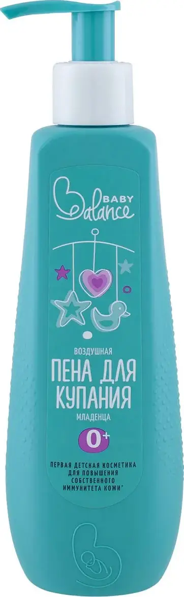 Воздушная пена для купания младенца Baby Balance, 250 мл, AQA baby