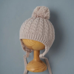 Фотография товара Шапочка вязаная Little Star Бубон серый гри 36 см