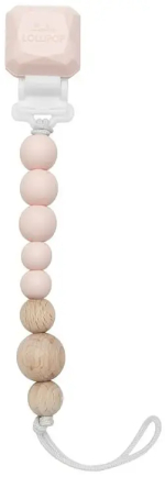 Держатель для пустышки LOLLIPOP Colour Pop Розовый кварц Pacifier Clip – Colour Pop Pink Quartz