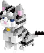 Фотография товара Конструктор пластиковый №01 Кошка Поделкин, 167 элементов