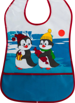 Фотография товара Нагрудник ПВХ на липучке Бусинка 43,5х28,5 см, цвета в ассортименте