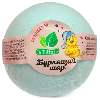 Соль для ванн Dr.Tuttelle Ресурс здоровья Бурлящий шар детский Сладкий сон 120 г