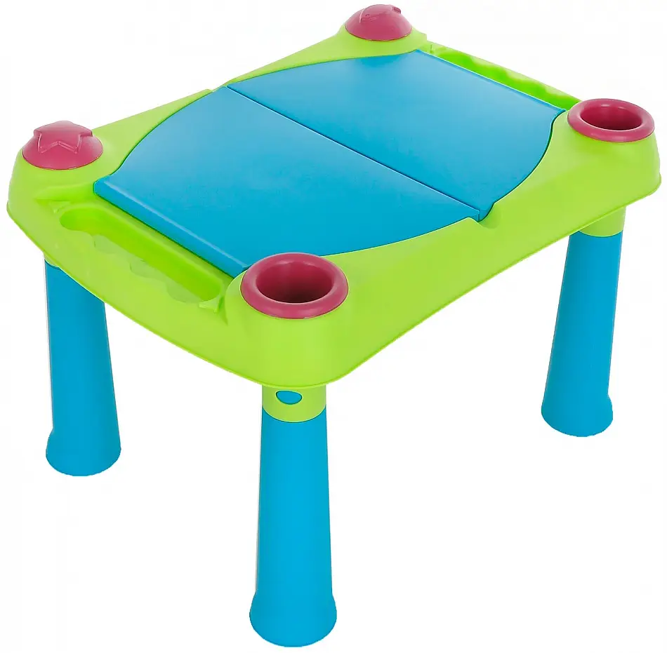 Стол Keter Creative для детского творчества и игры с водой и песком + 2 табуретки 79x56x50 см