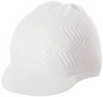 Головной убор детский кепи, р. 44-46, белый, арт Cl-04 Головной убор детский кепи, р. 44-46, белый, арт Cl-04