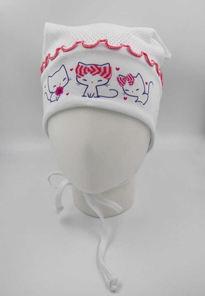 Фотография товара Головной убор детский (косынка) арт KY-167-05 (44-46, белый)