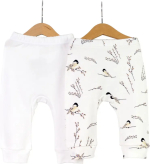 Фотография товара Комплект из 2 брюк Baby Boom Птички на вербе, сахар 80