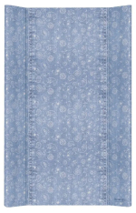 Матрац пеленальный Ceba Baby 80 см без изголовья на кровать 125х65 см Denim Style Boho blue