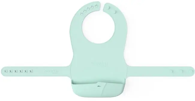 Детский силиконовый нагрудник Everyday Baby мятный