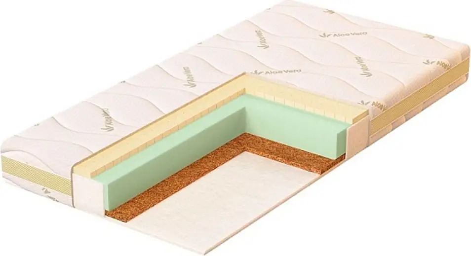 Матрац детский Plitex Aloe vera Simple 119х60х11 см