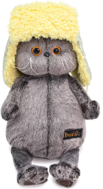 Фотография товара Игрушка мягконабивная Басик Baby в стёганой шапке-ушанке