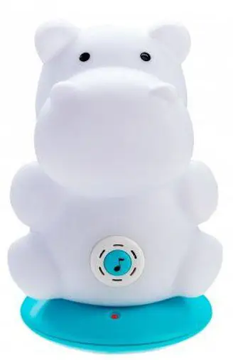 Ночник BabyOno с колыбельными Бегемотик