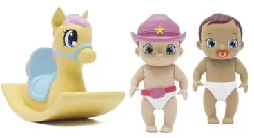 Набор пупсы с лошадкой-качалкой Baby Secrets