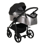 Коляска Tutis 2 в1 Novo спальный блок и прогулка Кожа Pearl Metalic/Black Reflective Print