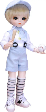 Фотография товара Кукла с шарнирами в голубом костюме, размер 30 см