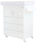 Пеленальный комод Micuna Estela White/Grey Stars