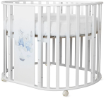 Кроватка Loona Violet Sailors 9 в 1, белая Кроватка Loona Violet Sailors 9 в 1, белая