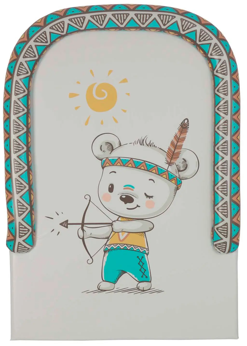 Доска пеленальная Polini kids Храбрый мишка с бортиками, для детских кроватей