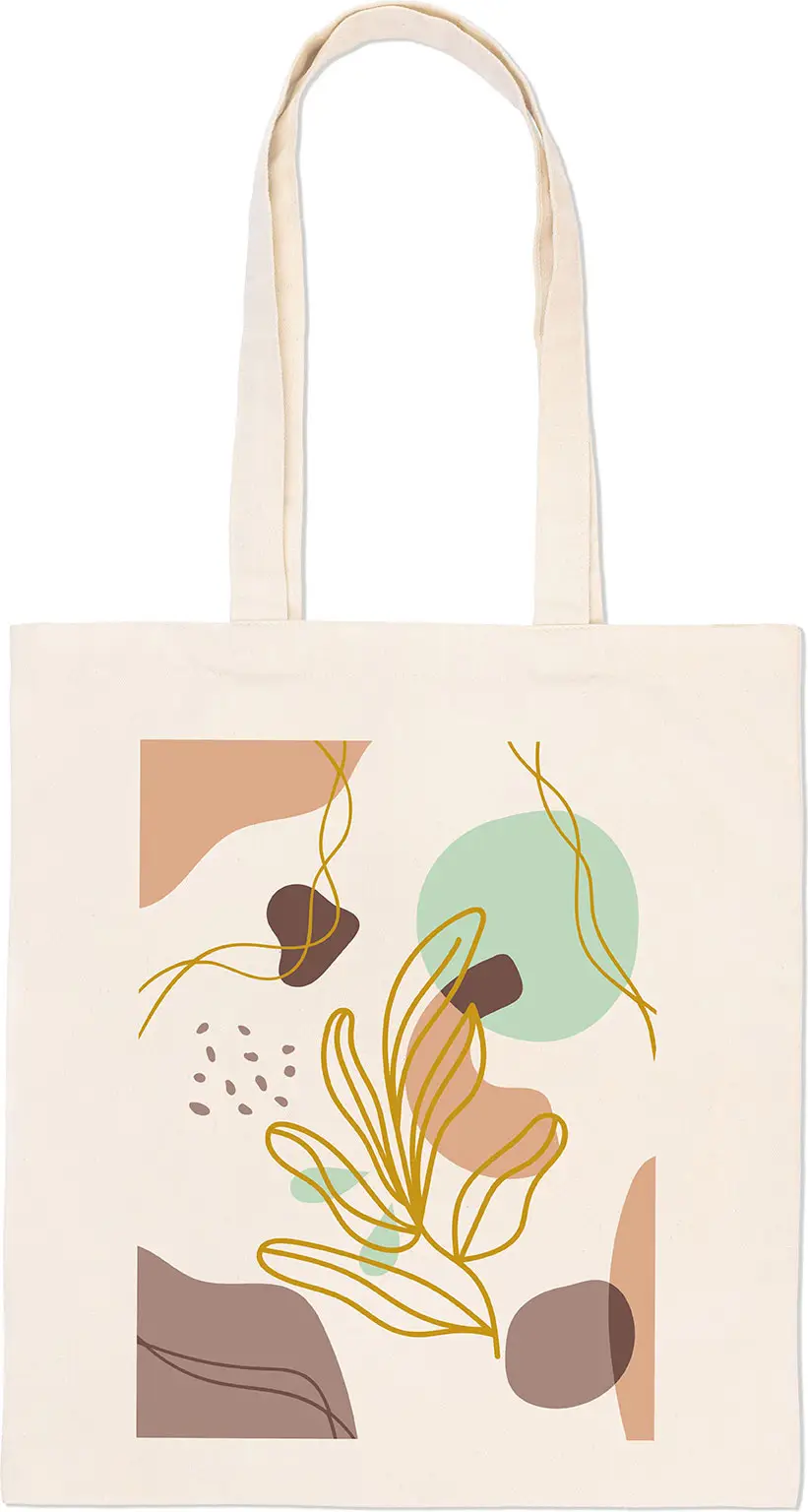 Раскраска на сумке Флористическая абстракция Фрея, 40х35 см