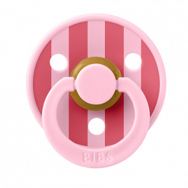 Фотография товара Пустышка латексная BIBS Studio Colour - Block - Baby Pink Coral, 0+ мес.