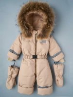 Фотография товара Комбинезон Little Star Рысенок подклад-фольга, светло-бежевый 80