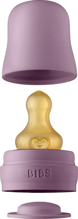 Набор аксессуаров для бутылочки с латексной соской Bibs Bottle Kit, Mauve