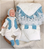 Фотография товара Конверт-одеяло Fleole Лазурный New