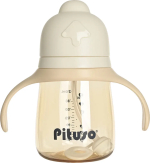 Фотография товара Бутылочка для кормления антиколиковая Pituso, 210 мл, бежевый