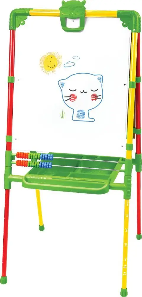 Доска знаний-мольберт двусторонний Nika Kids Растущий, желто-красный